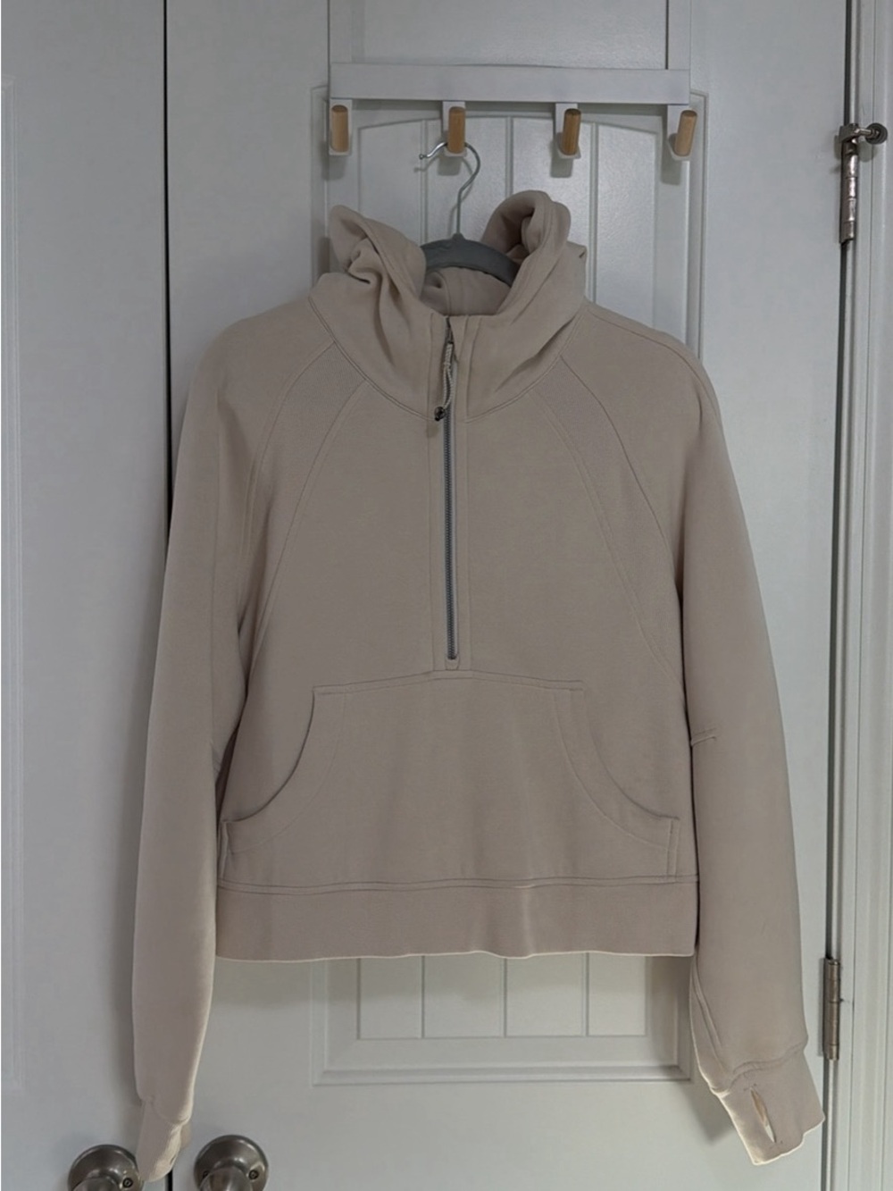 lululemon athletica Neutral Beige Half-Zip Hoodie